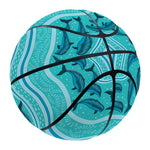 Boho Dolphin Pattern Print Basketball