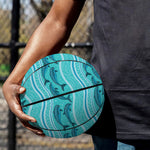 Boho Dolphin Pattern Print Basketball