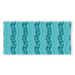 Boho Dolphin Pattern Print Beach Towel