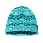 Boho Dolphin Pattern Print Beanie