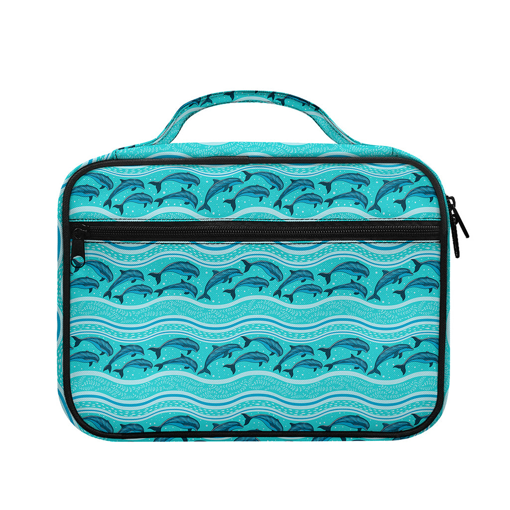 Boho Dolphin Pattern Print Briefcase Bible Bag