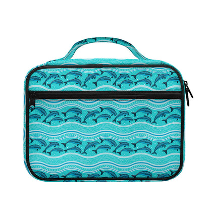 Boho Dolphin Pattern Print Briefcase Bible Bag