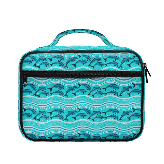 Boho Dolphin Pattern Print Briefcase Bible Bag