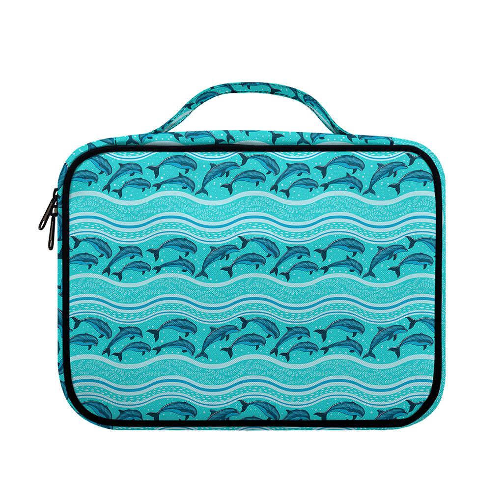 Boho Dolphin Pattern Print Briefcase Bible Bag
