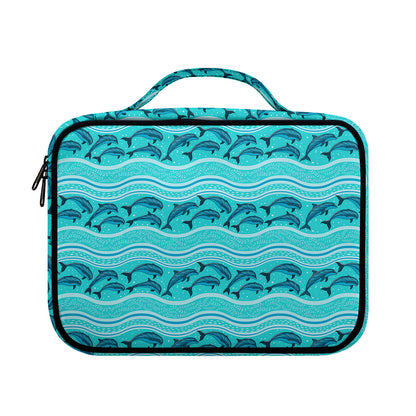 Boho Dolphin Pattern Print Briefcase Bible Bag