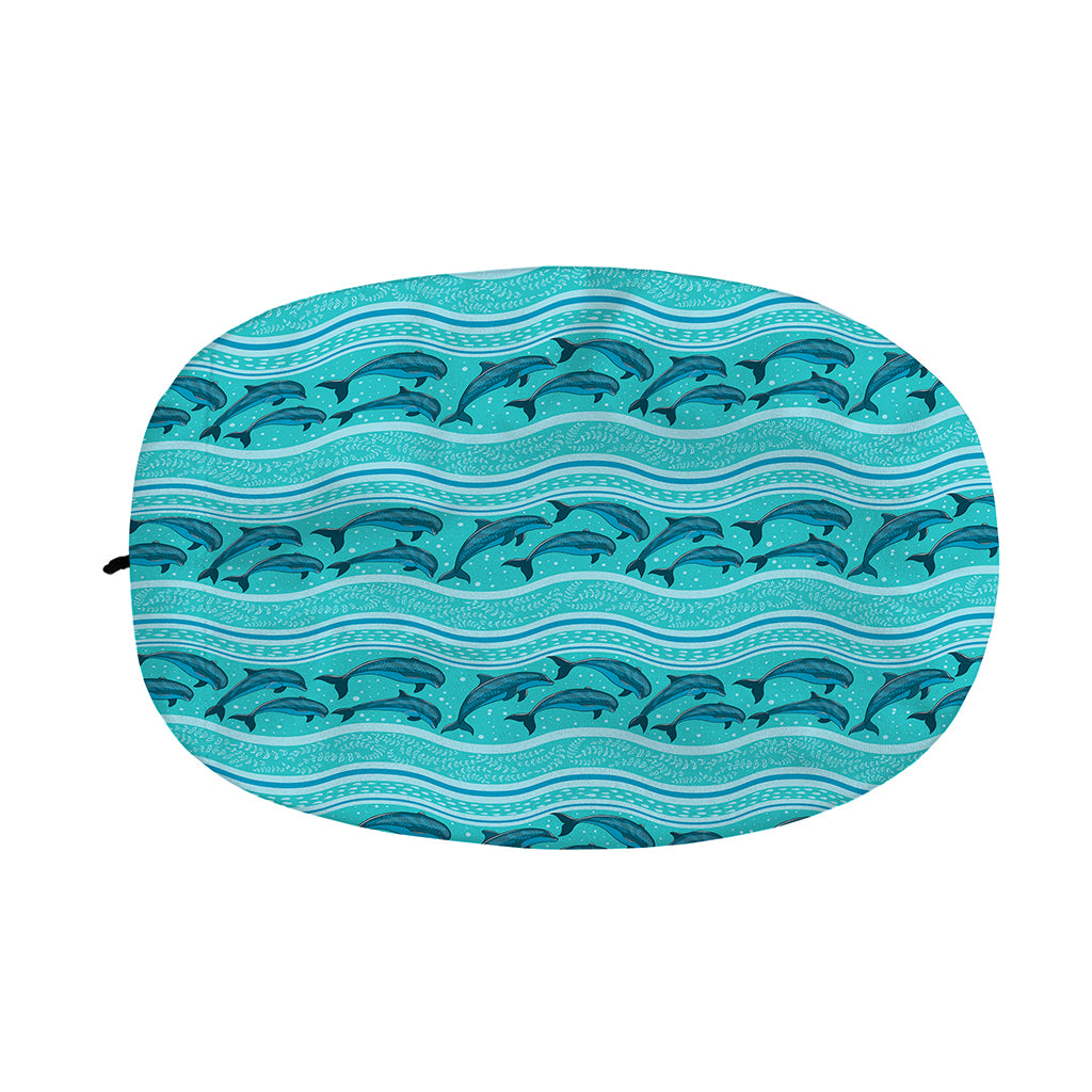 Boho Dolphin Pattern Print Car Side Mirror Covers