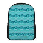 Boho Dolphin Pattern Print Casual Backpack