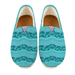 Boho Dolphin Pattern Print Casual Shoes