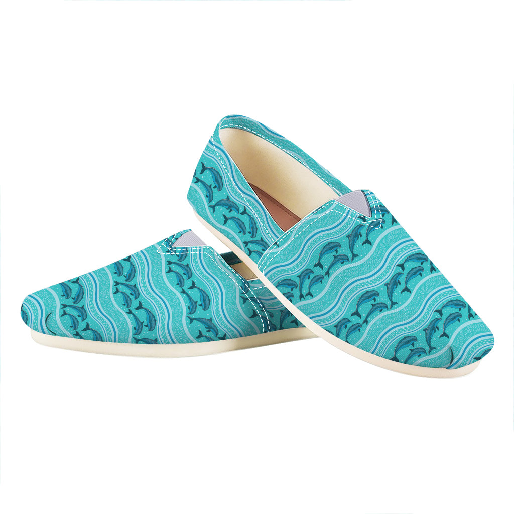 Boho Dolphin Pattern Print Casual Shoes