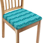 Boho Dolphin Pattern Print Chair Cushion Cover