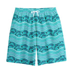 Boho Dolphin Pattern Print Cotton Shorts