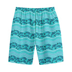 Boho Dolphin Pattern Print Cotton Shorts