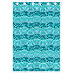 Boho Dolphin Pattern Print Curtain