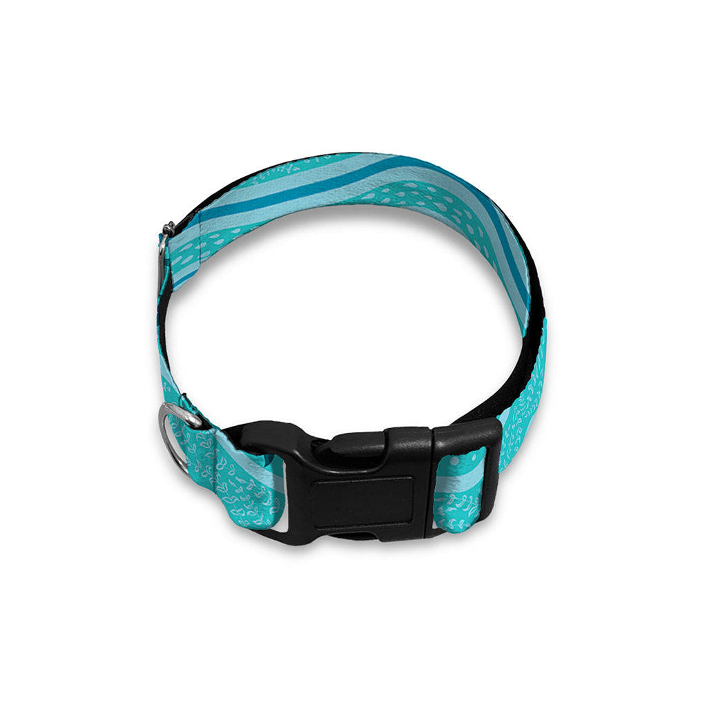 Boho Dolphin Pattern Print Dog Collar