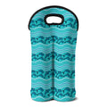 Boho Dolphin Pattern Print Double Neoprene Wine Tote