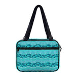 Boho Dolphin Pattern Print Double Strap Bible Bag