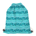 Boho Dolphin Pattern Print Drawstring Bag