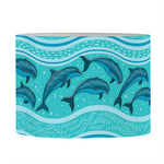 Boho Dolphin Pattern Print Drum Lamp Shade