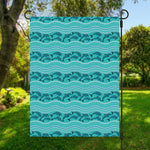 Boho Dolphin Pattern Print Garden Flag