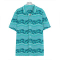 Boho Dolphin Pattern Print Hawaiian Shirt