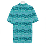 Boho Dolphin Pattern Print Hawaiian Shirt