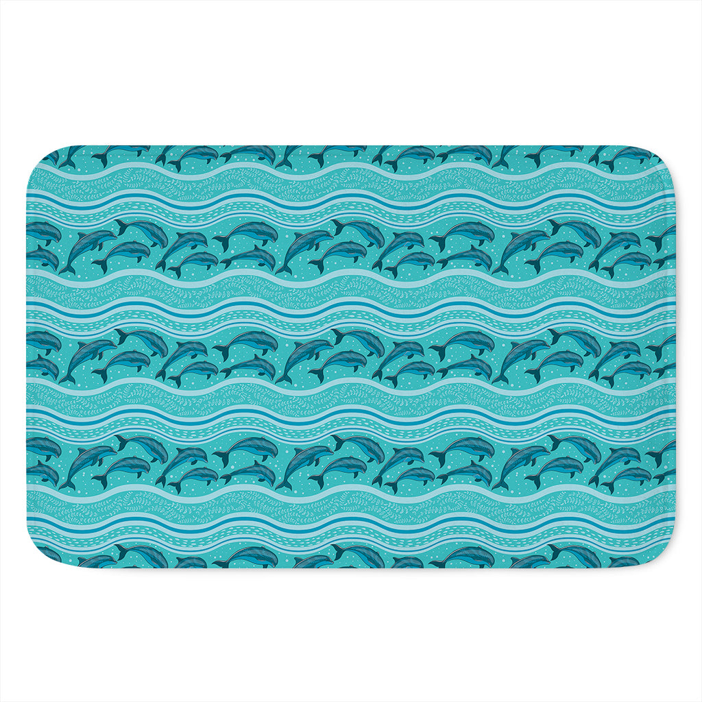 Boho Dolphin Pattern Print Indoor Door Mat
