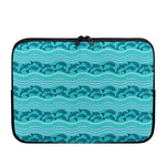 Boho Dolphin Pattern Print Laptop Sleeve