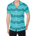 Boho Dolphin Pattern Print Men's Shirt