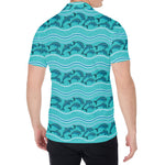 Boho Dolphin Pattern Print Men's Shirt