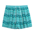 Boho Dolphin Pattern Print Mesh Shorts