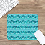 Boho Dolphin Pattern Print Mouse Pad