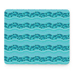 Boho Dolphin Pattern Print Mouse Pad