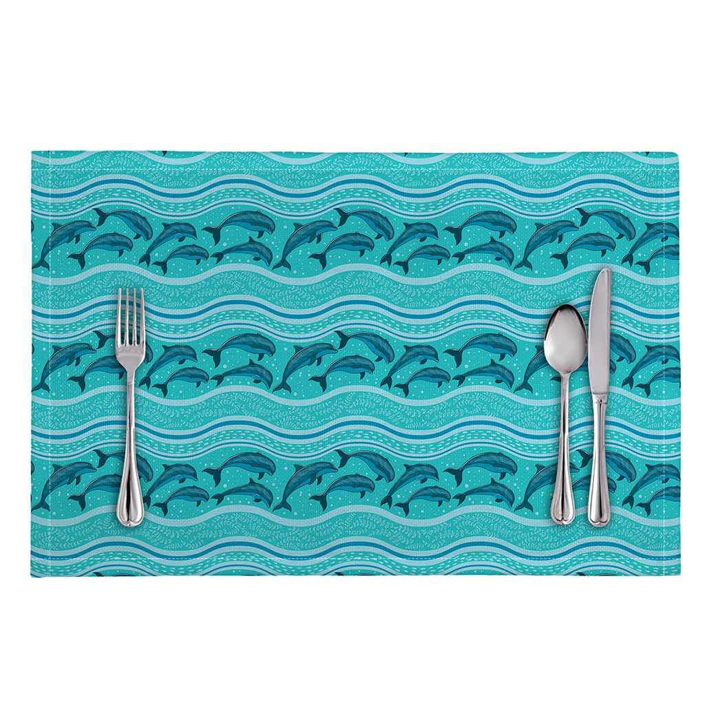 Boho Dolphin Pattern Print Placemat