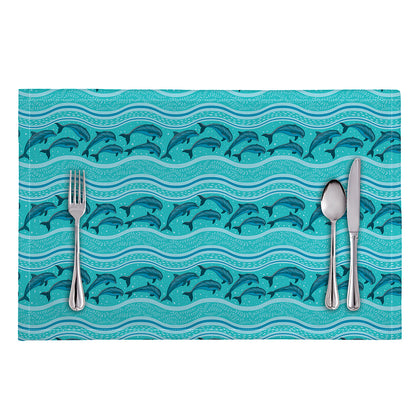 Boho Dolphin Pattern Print Placemat