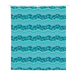 Boho Dolphin Pattern Print Polyester Shower Curtain