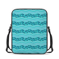 Boho Dolphin Pattern Print Rectangular Crossbody Bag