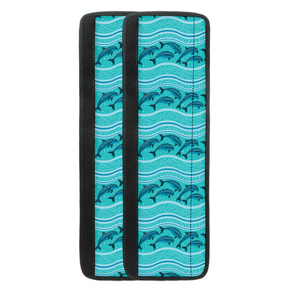 Boho Dolphin Pattern Print Refrigerator Handle Covers