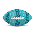 Boho Dolphin Pattern Print Rugby Ball