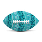 Boho Dolphin Pattern Print Rugby Ball