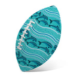 Boho Dolphin Pattern Print Rugby Ball