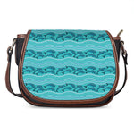 Boho Dolphin Pattern Print Saddle Bag
