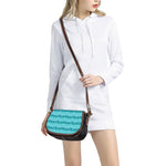 Boho Dolphin Pattern Print Saddle Bag