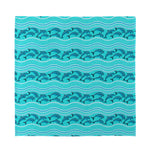 Boho Dolphin Pattern Print Silk Bandana