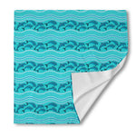 Boho Dolphin Pattern Print Silk Bandana