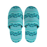 Boho Dolphin Pattern Print Slippers