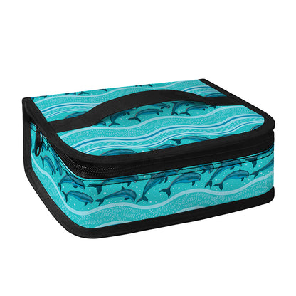 Boho Dolphin Pattern Print Small Lunch Bag
