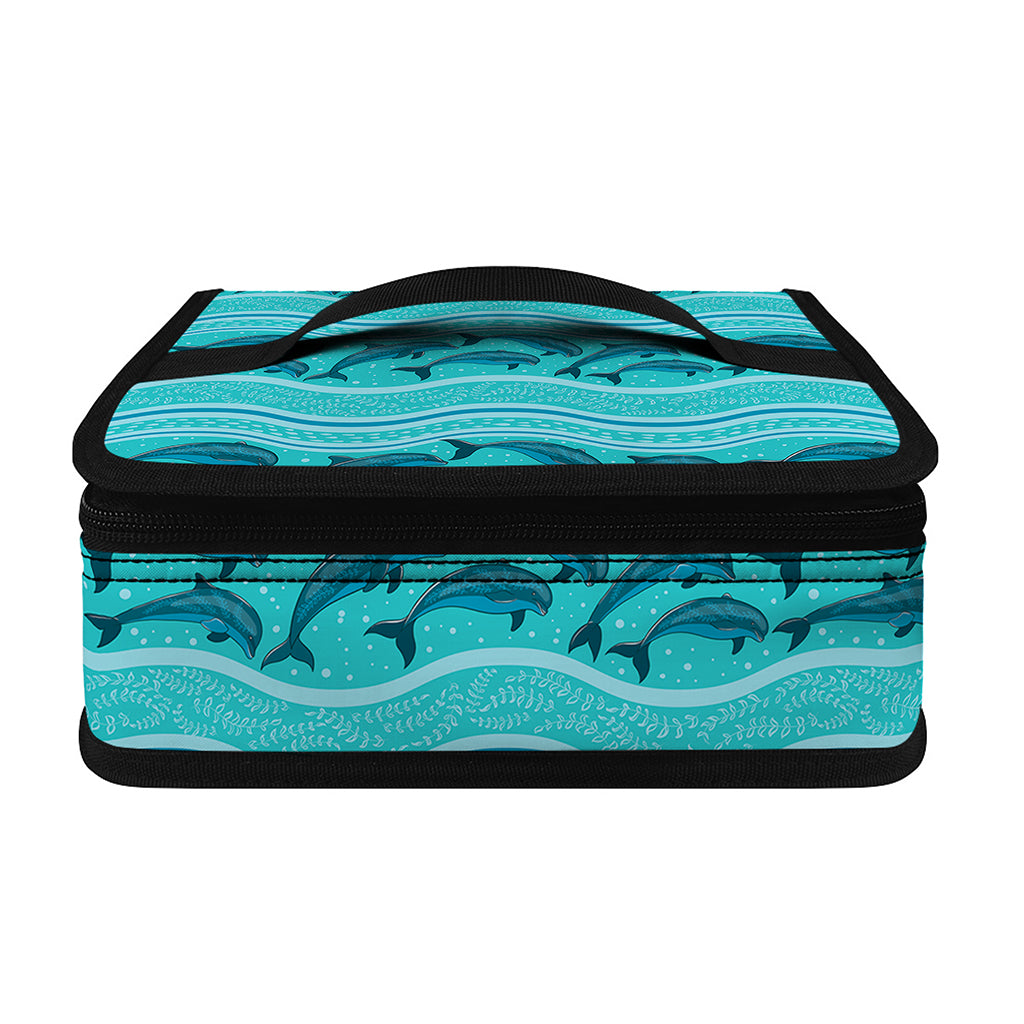 Boho Dolphin Pattern Print Small Lunch Bag