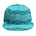 Boho Dolphin Pattern Print Snapback Cap