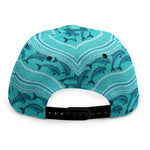 Boho Dolphin Pattern Print Snapback Cap