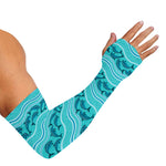 Boho Dolphin Pattern Print Sun Protection Arm Sleeves